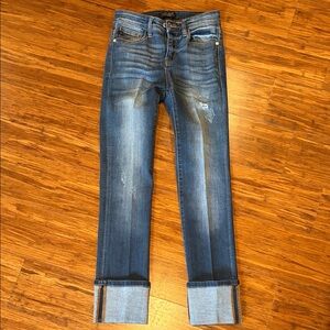Judy Blue Distressed Indigo Denim Jeans